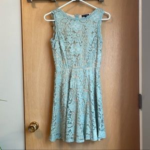 As U Wish Mint Green Lace Dress